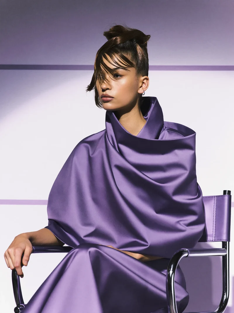 Illustration eines Haarstyling-Konzepts mit eigener modischer Richtung